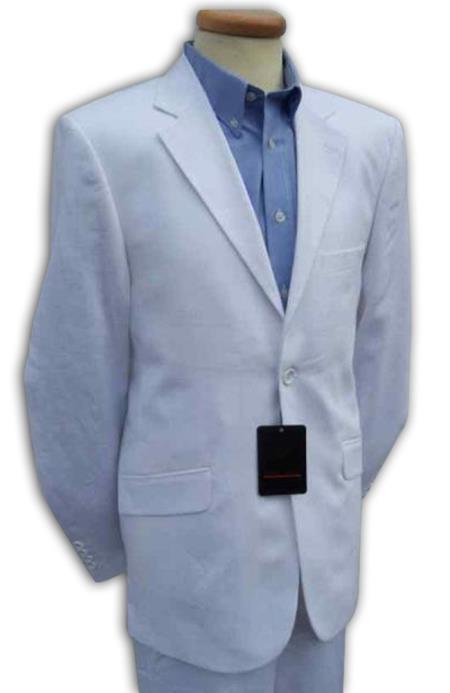 Mensusa Products Mens White Linen Designer Wedding Dress Suit