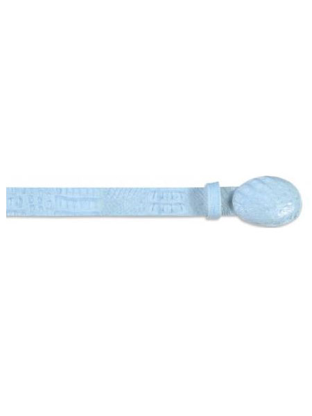 Mensusa Products Baby Blue AllOver Genuine Crocodile Belt
