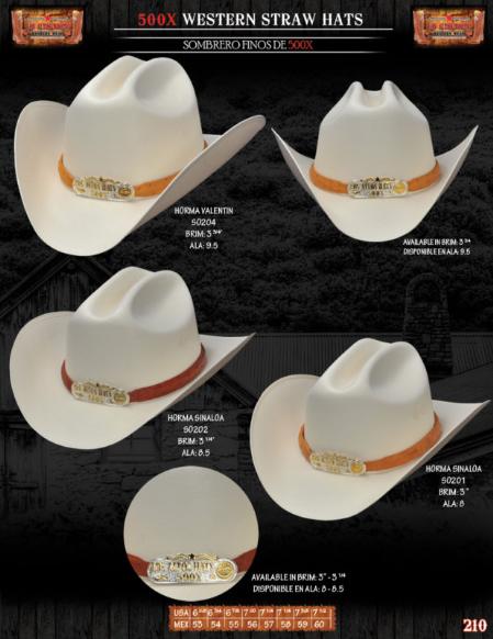 Mensusa Products 500x Norma Style Western Cowboy Straw Hats 90