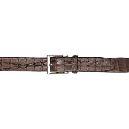 Mensusa Products Chocolate Brown Hornback Belt