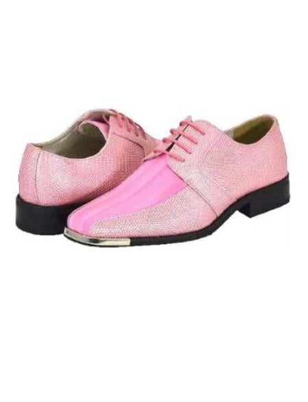 Mensusa Products Pink Mens Dress Shoes
