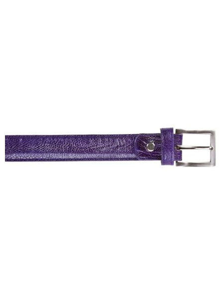Mensusa Products Belvedere AllOver Genuine Ostrich Leg Belt Purple