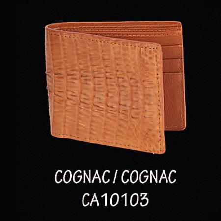 Mensusa Products Caiman TaLeather Wallet by Los Altos Boots Cognac 90