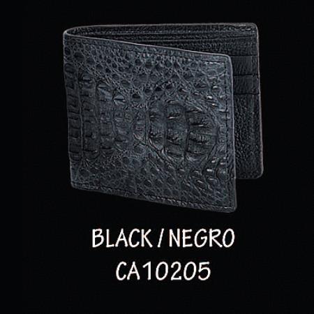 Mensusa Products Caiman Hornback Leather Wallet by Los Altos Boots Black 108