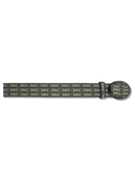 Los Altos Green Mint Genuine Charrow Print Belt