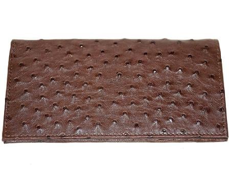 Mensusa Products Los Altos Large Ostrich Wallet Tabac