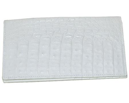 Mensusa Products Los Altos Large Hornback Wallet White