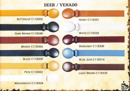 Mensusa Products Genuine Deer Cowboy Western Belts 2