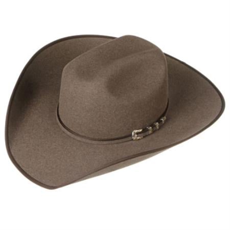 Mensusa Products Shaw Dirt Felt Cowboy Hats Brown