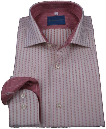 Mensusa Products Mens 1 Cotton L/S Shirt Pink 95