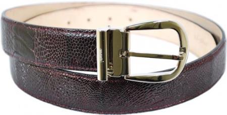Mensusa Products Mauri Wine Genuine Ostrich with Mauri Engraving on the Buckle