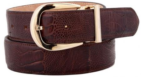 Mensusa Products Mauri 100/35 Sport Rust Genuine Alligator Belt