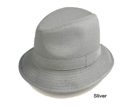 Mensusa Products New Men's Fedora Trilby Hat Silver
