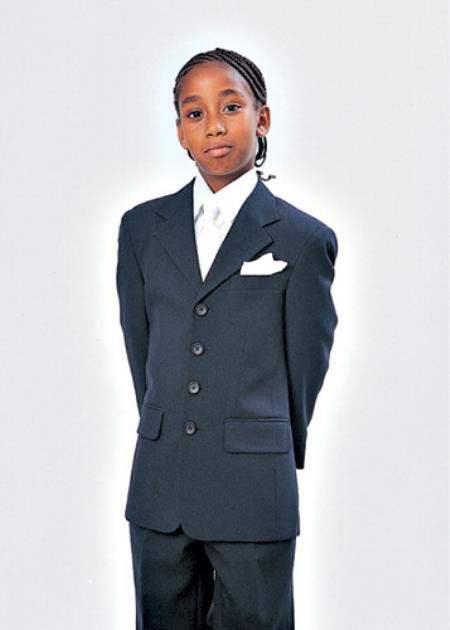 Mensusa Products Boys Church Suit Black