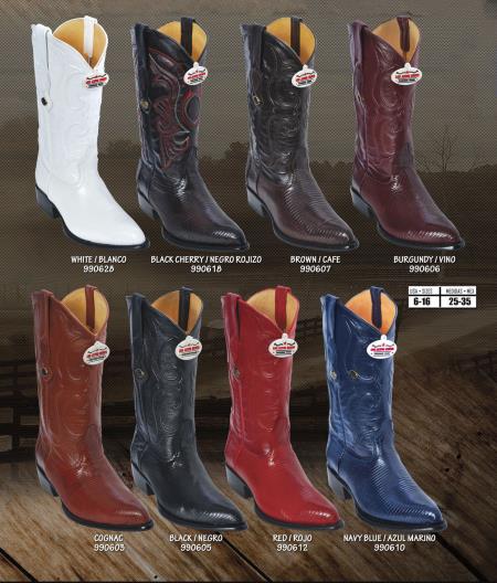 Mensusa Products Los Altos JToe Genuine Ring Lizard Mens Western Cowboy Boots Diff. Colors/Sizes 186