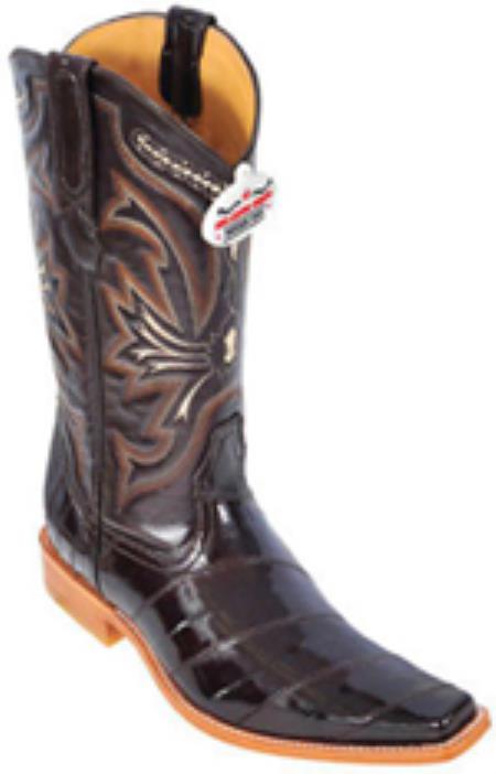 Mensusa Products Eel Classy Vintage Brown Los Altos Mens Cowboy Boots Western Classics Style