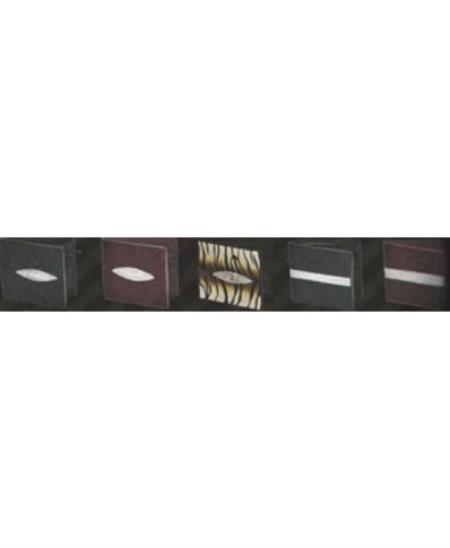 Mensusa Products Stingray BiFold Wallet s Black Single Eye 107