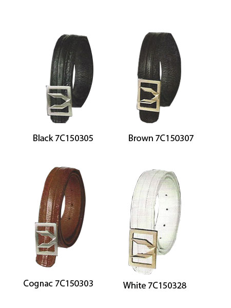 Mensusa Products Men's Full Quill Ostrich Dress 1 41643 in Dress Belts Black,Brown,Cognac,White 127