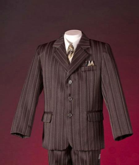 Mensusa Products Latest Magnificent Pinstripe Notch Lapel Luxuriant 3 Piece Suits For Boys Custom Made