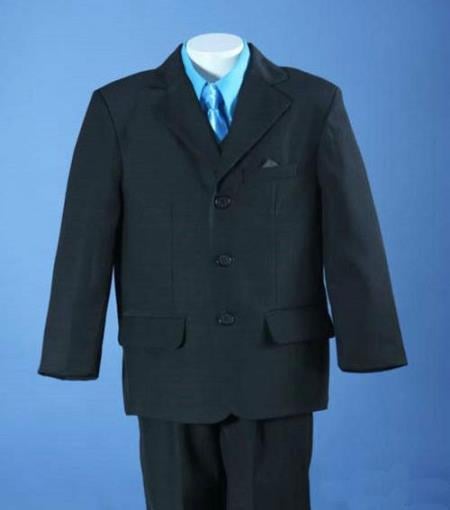 Mensusa Products Pinstripe Notch Lapel Single Breasted Designer Fitted Polyester Soft Latest Boy Suit