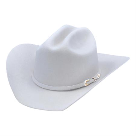 Mensusa Products Los Altos HatsTexas Style Felt Cowboy Hat Gray