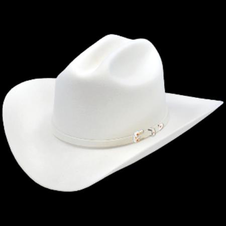 Mensusa Products Los Altos HatsJoan Style Felt Cowboy Hat White