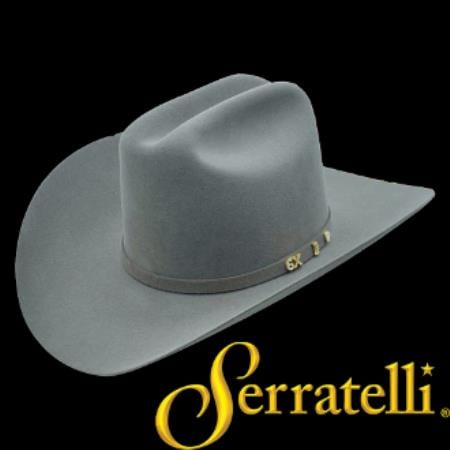Mensusa Products Serratelli Hat Company6x Beaver Fur Felt Western Cowboy Hat Putty