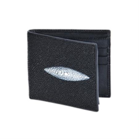 Mensusa Products Wild West Boots Wallet Black Genuine Exotic Stingray