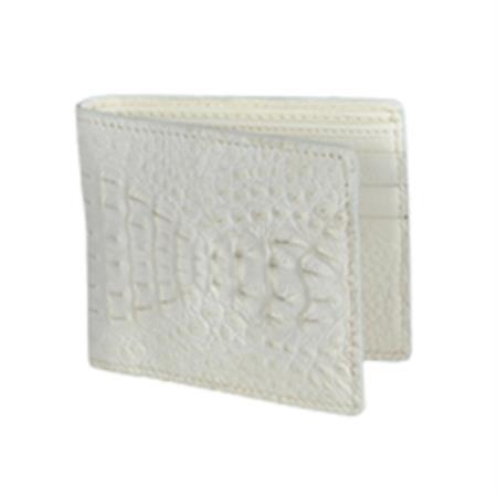 Mensusa Products Wild West Boots Wallet Winter white Genuine Exotic Caiman