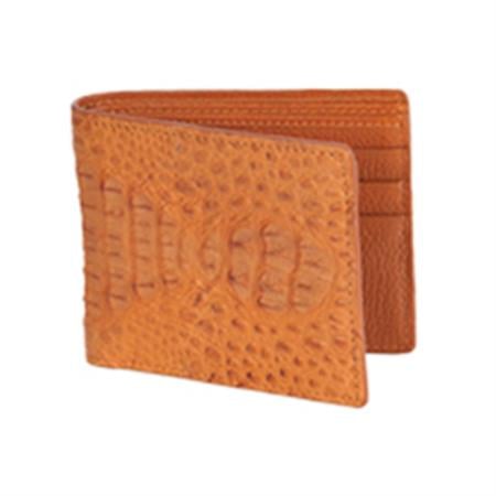 Mensusa Products Wild West Boots Wallet Cognac Genuine Exotic Caiman