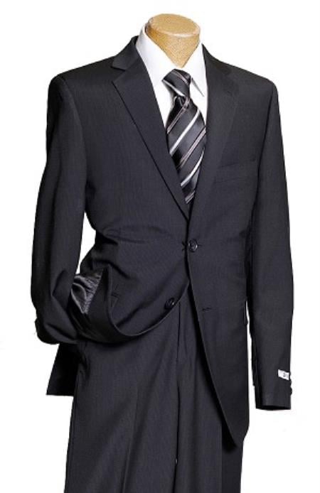 Mensusa Products Boys Black Pin 2 Button Wool Designer Suit