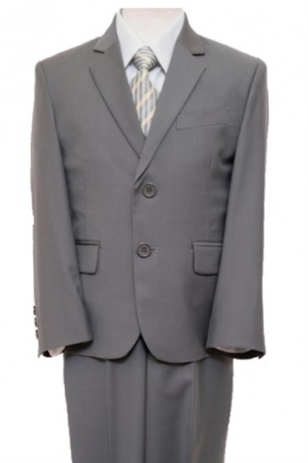 Mensusa Products 2 Button Front Closure Boys Suit Moss Olive