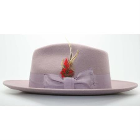 Mensusa Products Men's Lavender Fedora Hat