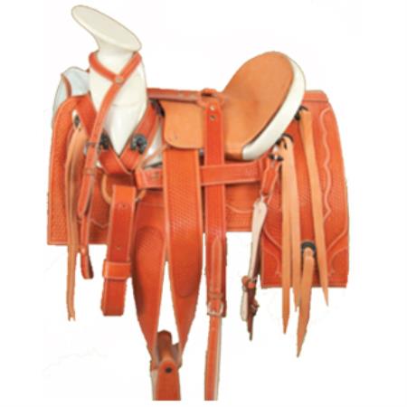Mensusa Products Charro Style Western Horse Saddle-Montura Charra Buttercup