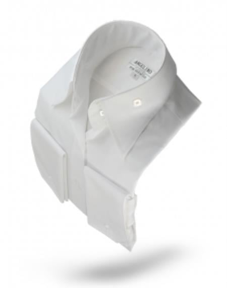 Mensusa Products Angelino Shirt-High Collar White