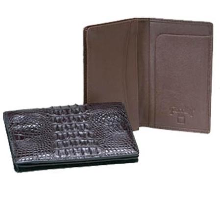 Mensusa Products Ferrini Hornback Crocodile Card Holder