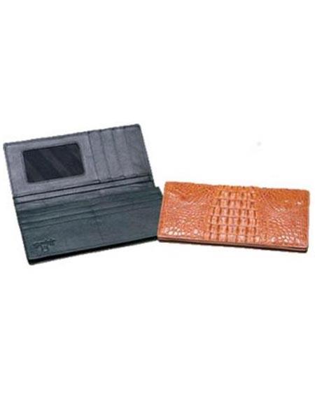 Mensusa Products Ferrini Hornback Crocodile Checkbook