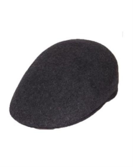 Mensusa Products Men's Dark Grey English Cap Hat