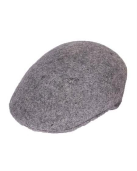Mensusa Products Men's Light Grey English Cap Hat