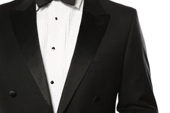 (34R, 38S) Classic Full Dress Tuxedo Tails 2 Piece Regular Fit In Black