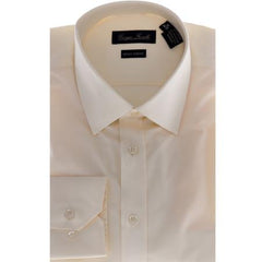 Slim-Fit - Solid beige Men's Dress Shirt