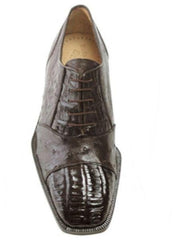 Brown Dress Shoe Authentic Genuine Skin Italian Onesto Dark Brown