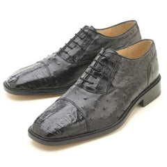 Croc or Ostrich Authentic Genuine Shoe Black Mens Ostrich Skin Shoes