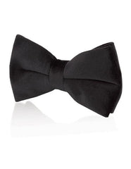 Men's Black Velvet Fashion Bow Tie-Men's Neck Ties - Mens Dress Tie - Trendy Mens Ties