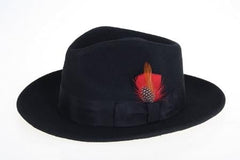 Mens Dress Hat Mens Dress Hat Wool Felt Fedora Black