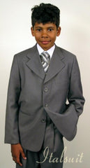 Boys Suits Kids gray suit Italian super fine poly~rayon