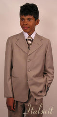 Men's Tan ~ Beige Suit Prefect wedding attire