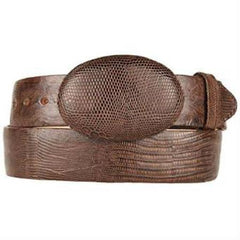 Men's Brown Original Lizard Teju Skin Western Style Hand Crafted Belt