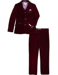 Men's Velvet Fabric Burgundy  Wine  Maroon Suit Men's blazer Burgundy Suit