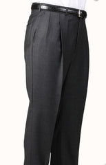 65% Polyester Charcoal Somerset Double-Pleated Slacks / Dress Pants Trouser Unhemmed Unfinished Bottom